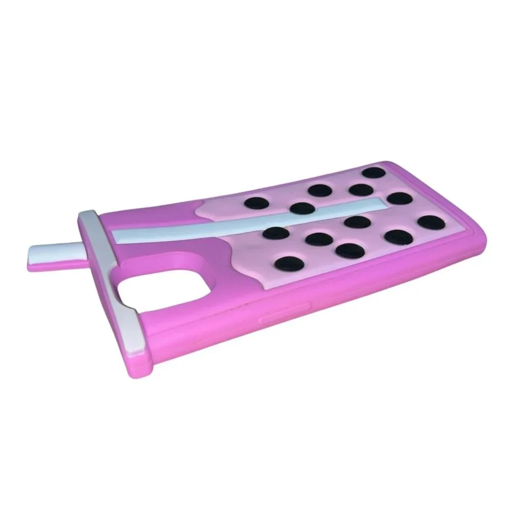 Pink Bubble Tea Design iPhone 13 Case With Pop-Out Straw & Protective Soft Silic